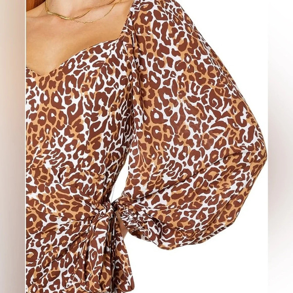 Lilly Pulitzer Brown Leopard Print Midi Dress - Picture 7 of 16